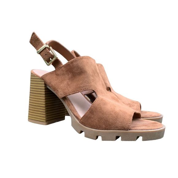 a.n.a Tan Block Heel Sandals - Picture 5 of 12